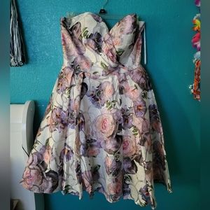 Floral Print Cocktail Dress